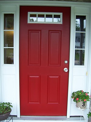 what color hardware for a black front door