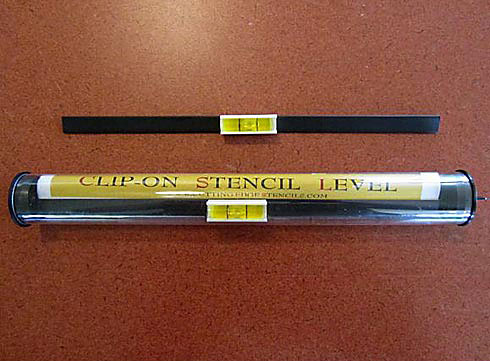 Clip-On Stencil Level