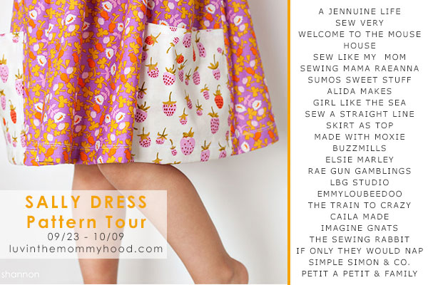 sally dress pattern tour on luvinthemommyhood.com