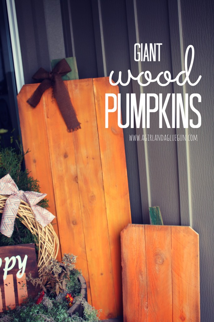 giant wood pumpkins