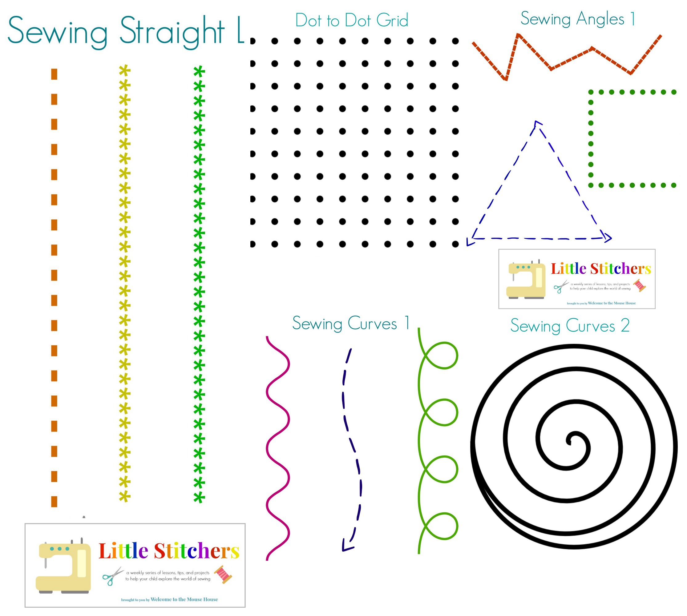 EASY Sewing Projects for Kids + FREE Practice Sheets!