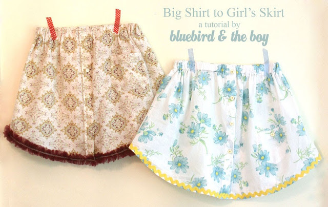Turn a Button-Up Shirt Into a Skirt:  Tutorial
