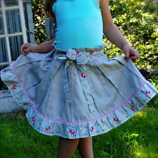 The Origami Fan Skirt:  A Tutorial