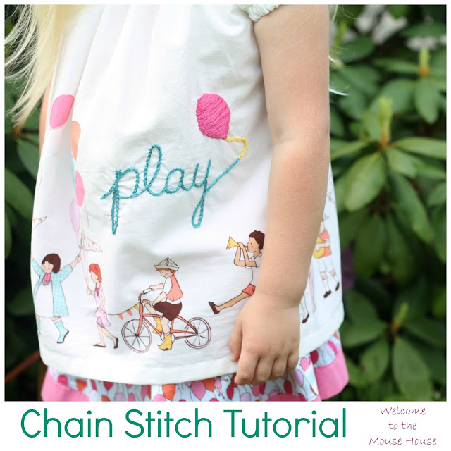 Chain Stitch Embroidery Tutorial:  Guest Post