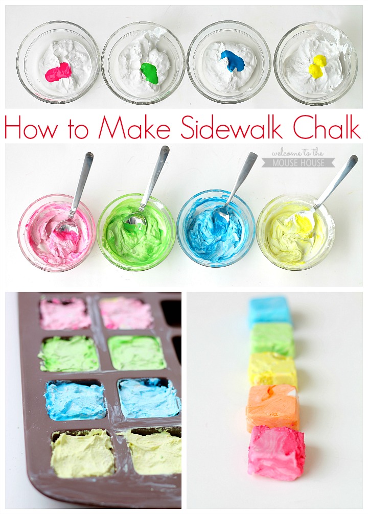 How to Make Sidewalk Chalk