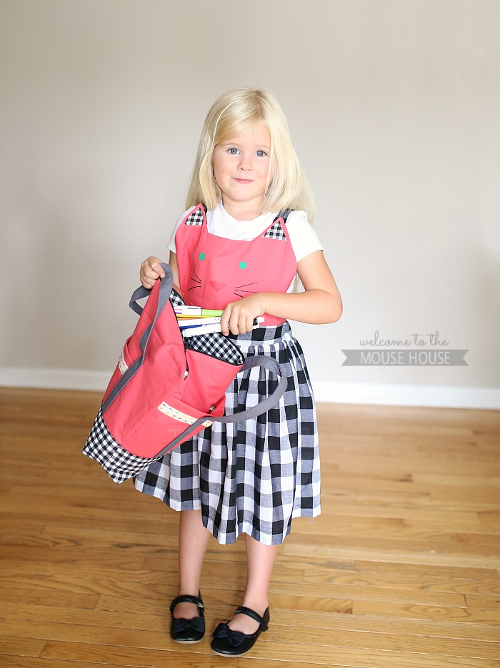 Kitty Apron Dress and Craft Tote