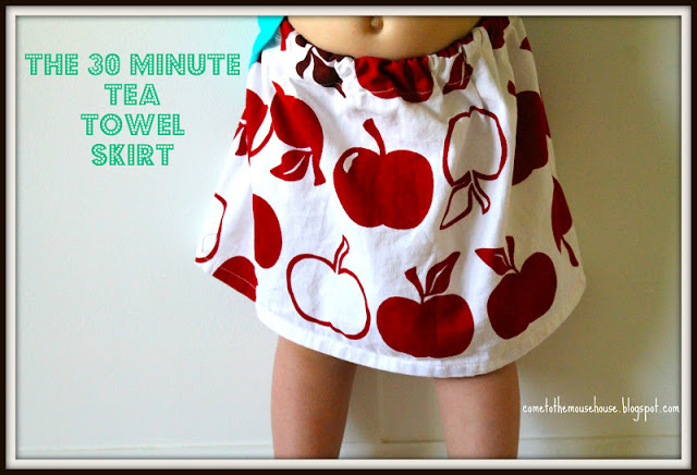 The Thirty Minute Tea Towel Skirt:  Tutorial!