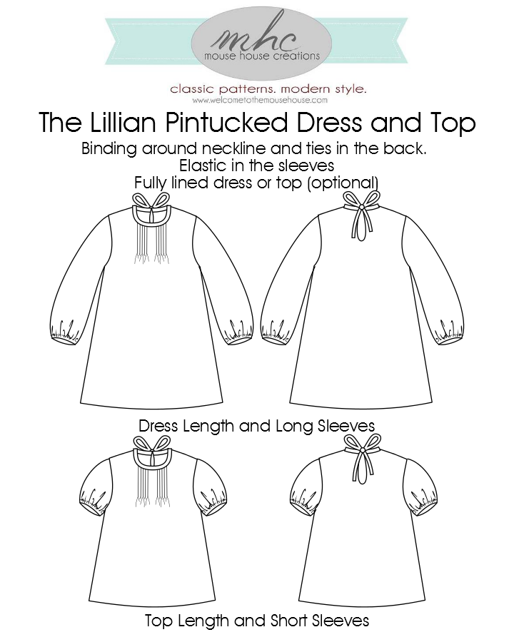 LillianPintuckedDress&Top-SKETCH