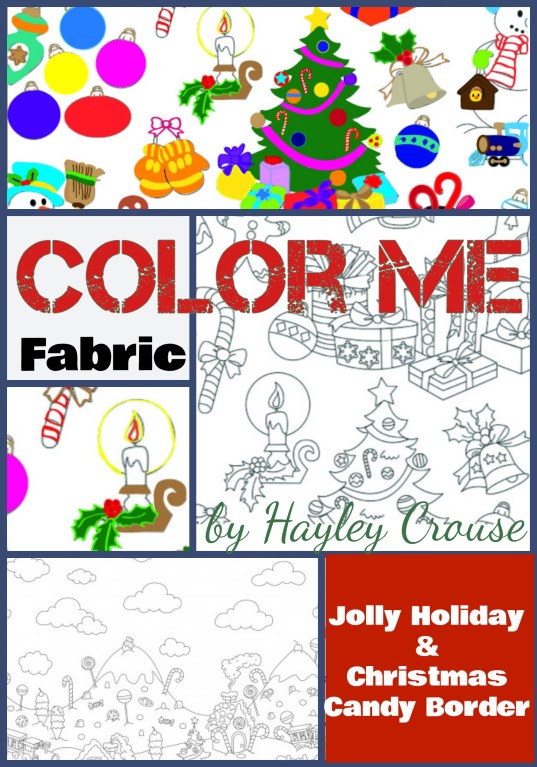 Color Me Fabric Christmas Collage