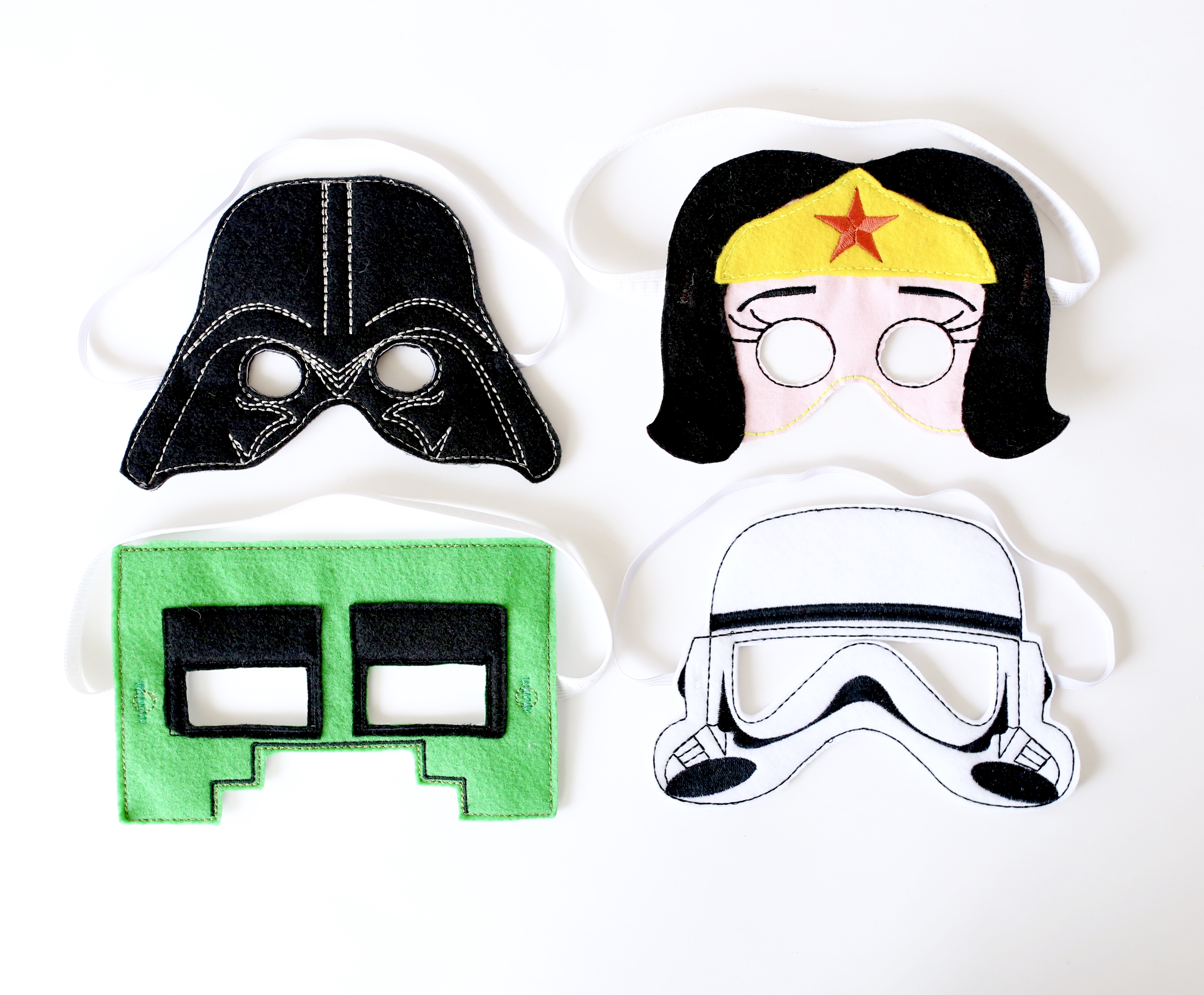 Super Hero Masks: ITHEmbroidery Janome Memory Craft 500e 2