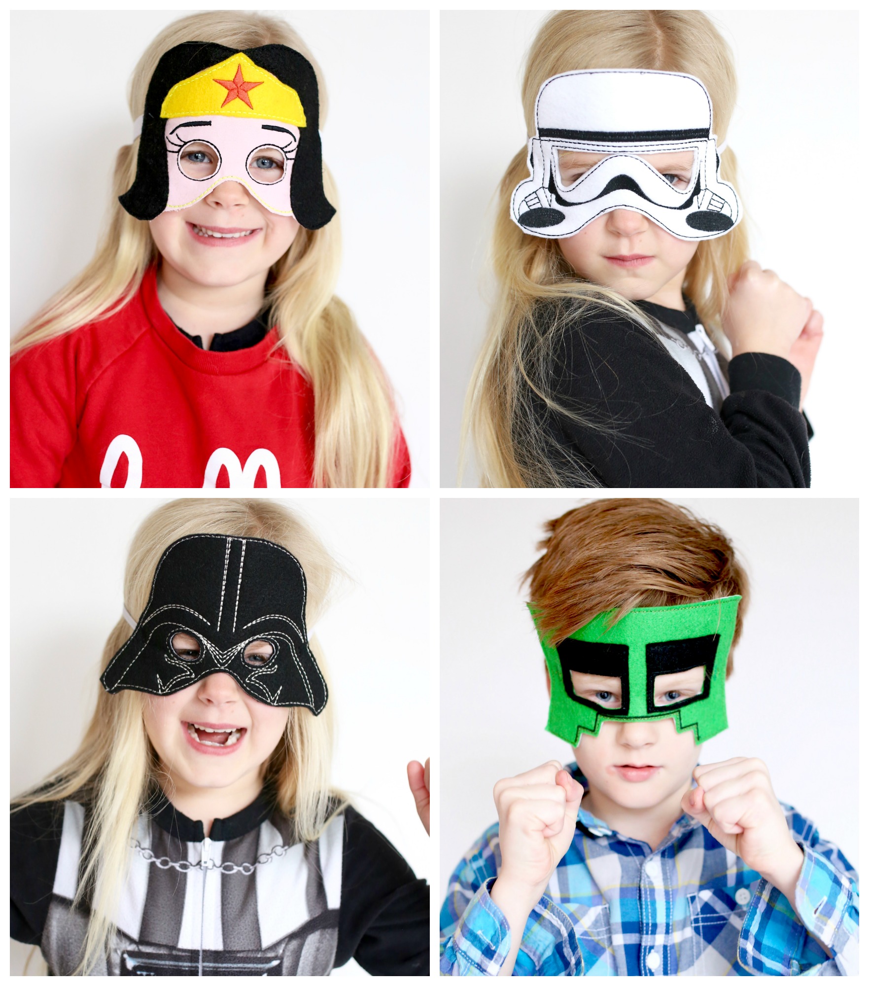 Super Hero Masks: ITHEmbroidery Janome Memory Craft 500e