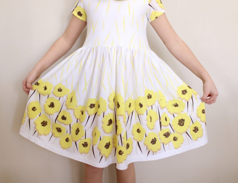 The Janie Dress: Yellow Poppies