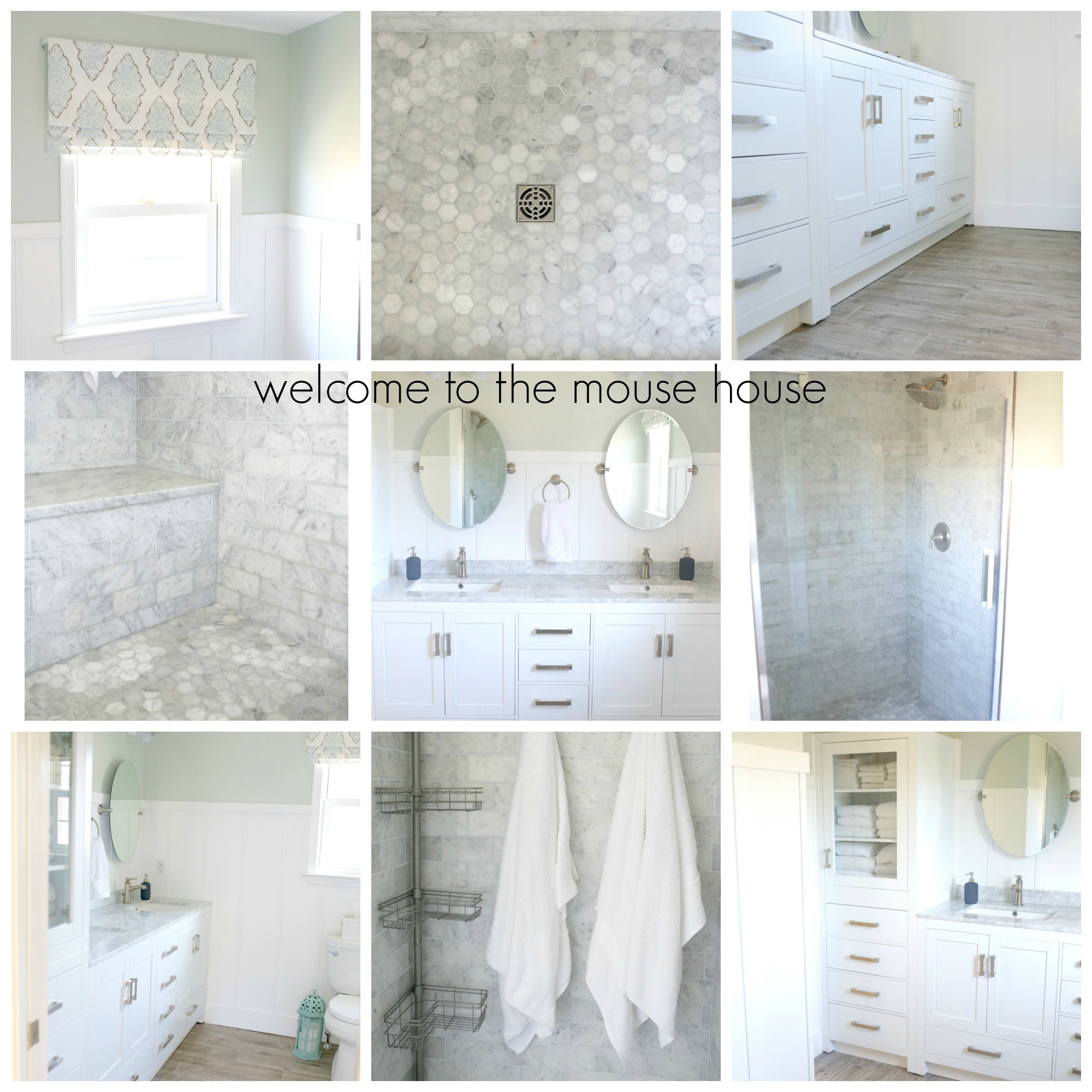 master bath collage